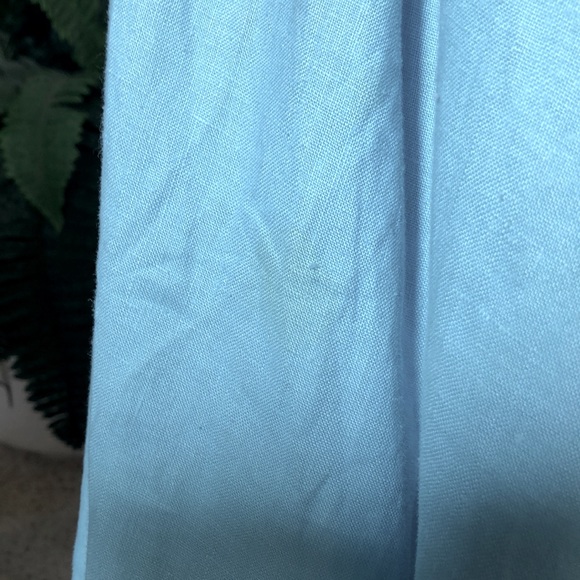 Sz 8 Lillie Rubin Teal Linen/Leather 2 Pc Vintage - Picture 12 of 12